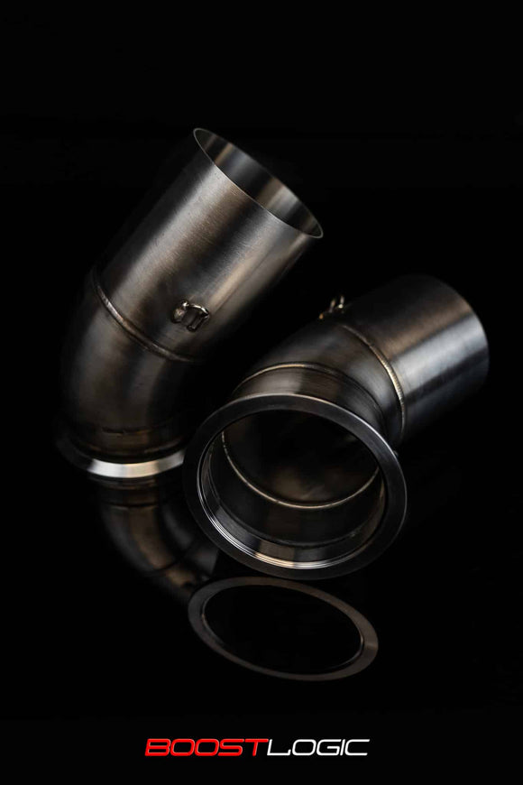 Boost Logic 4 inch Link Pipe V-Band To Magnum 4.5 inch Exhaust
