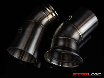 Boost Logic 4″ Link Pipe V-Band To Magnum 4.5″ Exhaust - 0