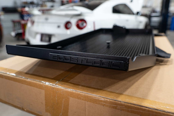 Boost Logic R35 Transmission Belly Pan with Pig Mat Retaining Mesh