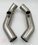 Rampage Big-Intake Titanium Upper Charge Pipes - R35 GT-R-5