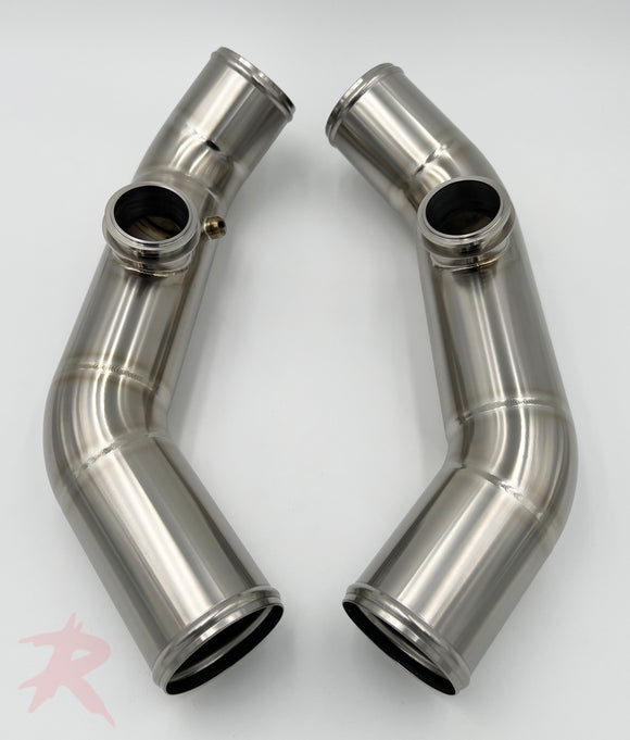 Rampage Big-Intake Titanium Upper Charge Pipes - R35 GT-R