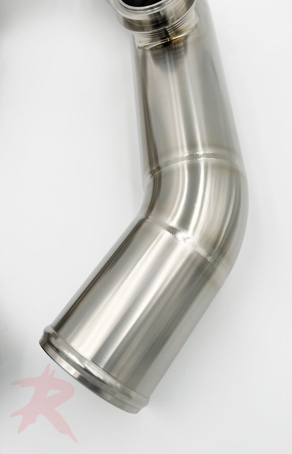 Rampage Big-Intake Titanium Upper Charge Pipes - R35 GT-R