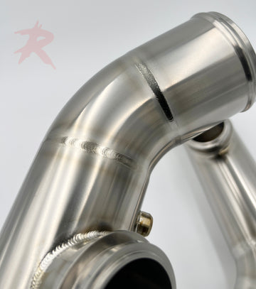 Rampage Big-Intake Titanium Upper Charge Pipes - R35 GT-R - 0