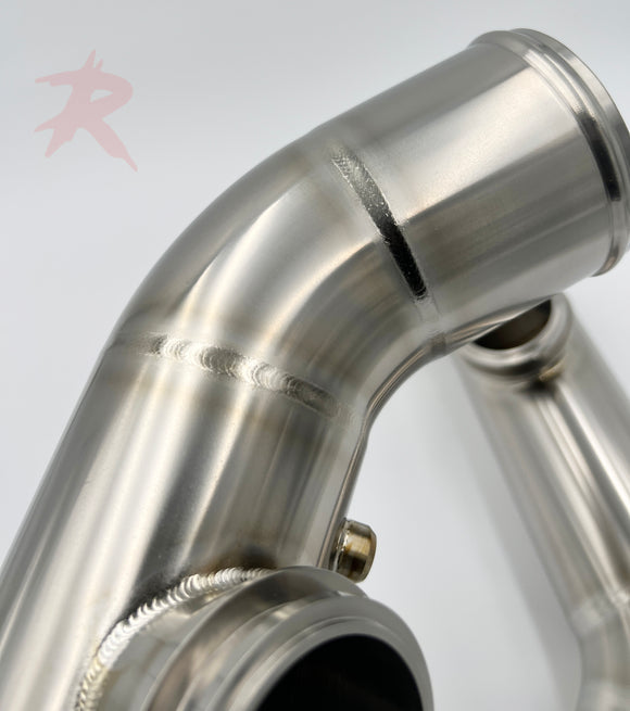 Rampage Big-Intake Titanium Upper Charge Pipes - R35 GT-R