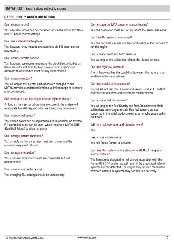 Digital Download: R35 GTR MOTEC M150 PDF