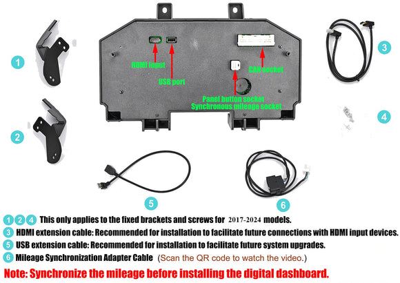 SBD HD Digital Dash user instructions page 2