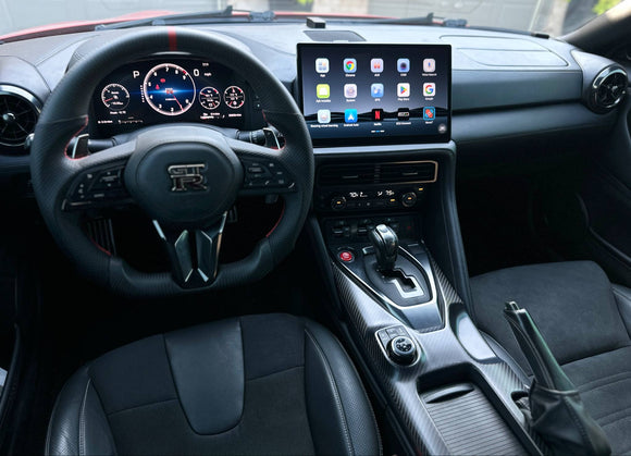 SBD 12.9 inch touchscreen radio in a 2017-2024 R35 GT-R