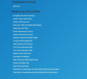 SHEPTRANS STAGE 1 TRANSMISSION REBUILD – NISSAN GT-R R35 - 0